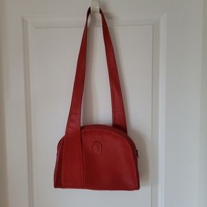 Red Claude Gerard Leather Bag